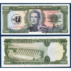 Uruguay Pick N°54, Billet de banque de 0.50 Peso 1975