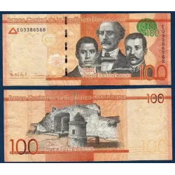 Republique Dominicaine Pick N°190b, Billet de banque de 100 Pesos 2015