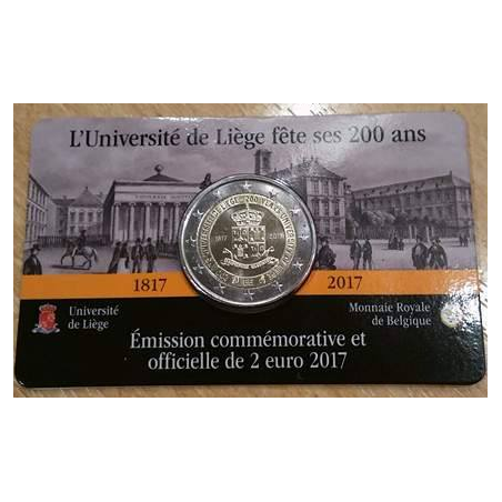 2 euros commémorative Belgique 2017 Université de Liège version Francaise