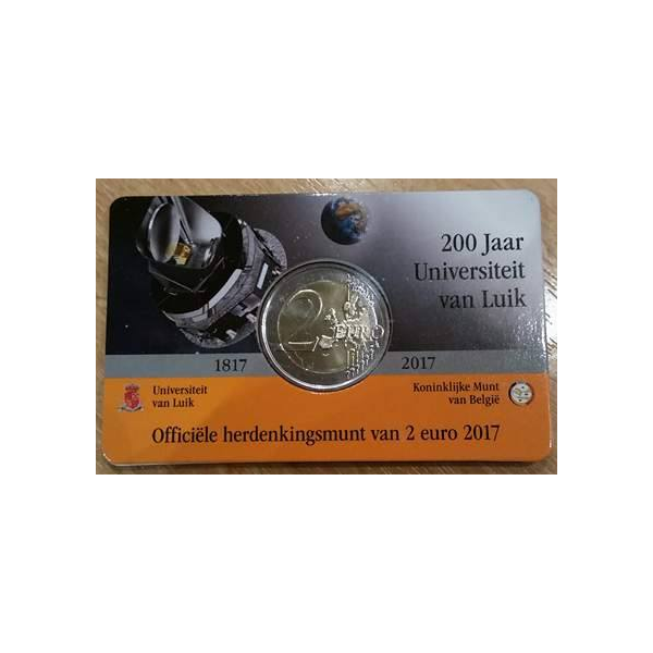 2 euros commémorative Belgique 2017 Université de Liège version Francaise