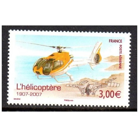 Timbre France Poste Aérienne Yvert 70 centenaire de l'helicoptère