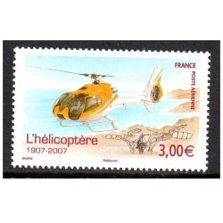 Timbre France Poste Aérienne Yvert 70a Centenaire de l'helicoptère, Issu de la mini feuille de 10