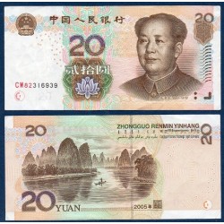 Chine Pick N°905, Billet de banque de 20 Yuan 2005