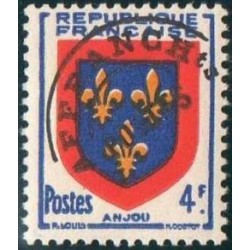 Timbre France Préoblitérés Yvert 105 armoirie de l'Anjou