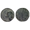 lydie, Sardes demi-Unité Cuivre (-180 à -133) Apollon et Massue