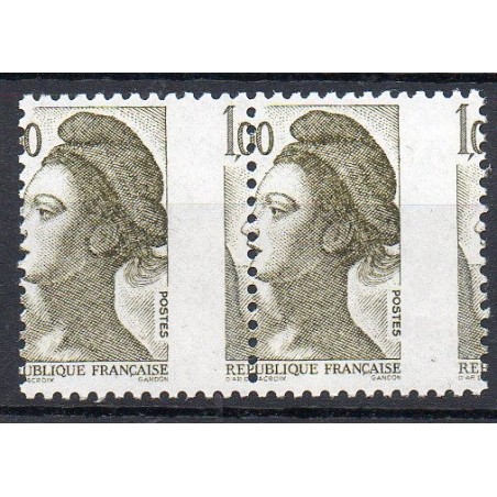 Timbres Yvert No 2185c variété piquage à cheval neufs luxe**  liberté de Gandon