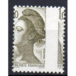 Timbre Yvert No 2185c variété piquage à cheval neuf luxe**  liberté de Gandon