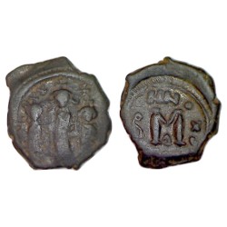 Follis Héraclius, Constantine et Martina (625), SB 808 Constantinople