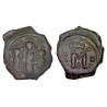 Follis Héraclius, Constantine et Martina (625), SB 808 Constantinople