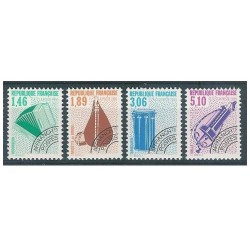 Timbres France Préoblitérés Yvert 206-209 Instruments de lusique série 2