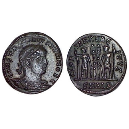 AE3 Constantin II (333-335), RIC 59 atelier Alexandrie