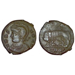 Ae4 ROMA, allégorie de rome (330-331),RIC 522 Sear 16487 atelier Treves