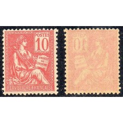 Timbre Yvert No 116b variété impression recto verso, neuf ** type Mouchon