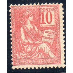 Timbre Yvert No 112a variété chiffre déplacé, Neuf ** type mouchon