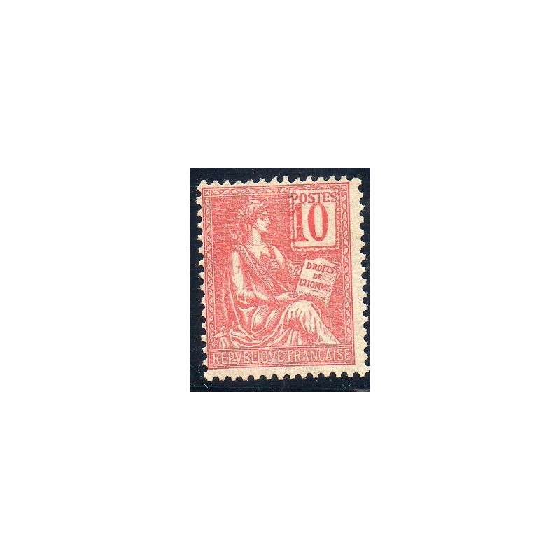 Timbre Yvert No 112a variété chiffre déplacé, Neuf ** type mouchon