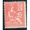 Timbre Yvert No 112a variété chiffre déplacé, Neuf ** type mouchon