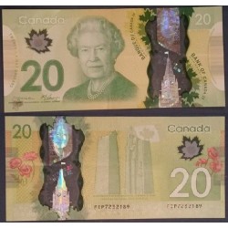 Canada Pick N°108, Billet de banque de 20 dollar 2012