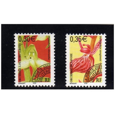 Timbres France Préoblitérés Yvert 246-247 Type orchidées 2