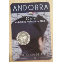2 euros commémorative Andorre 2016 Nouvelle Réforme