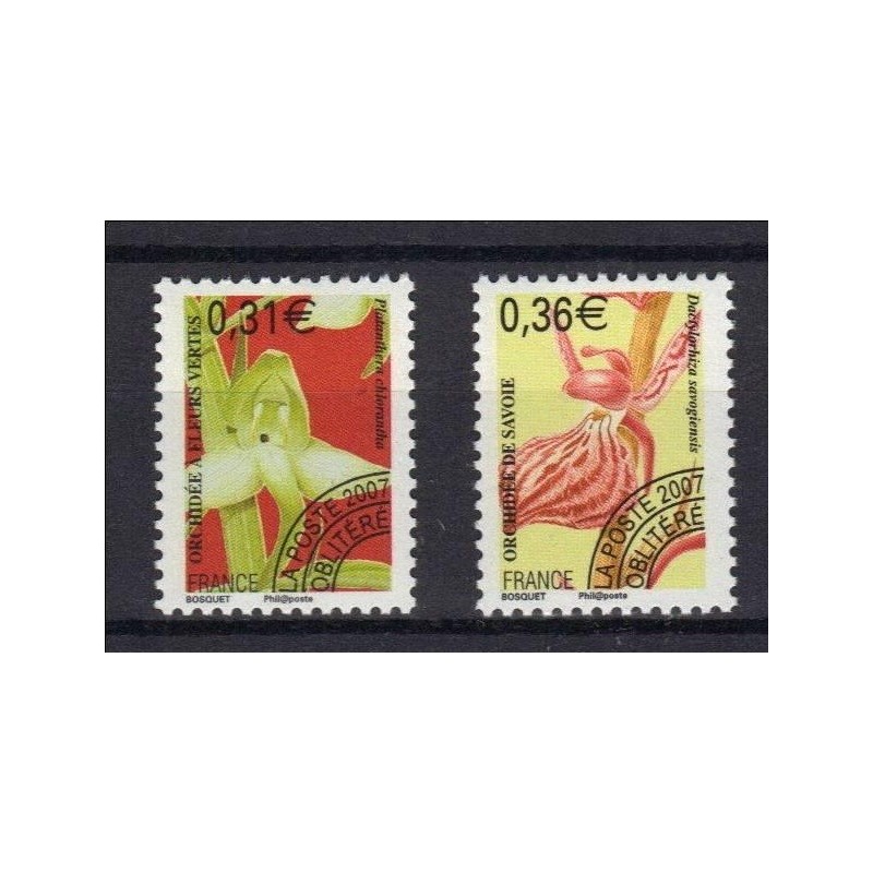 Timbres France Préoblitérés Yvert 250-251 Type orchidées V