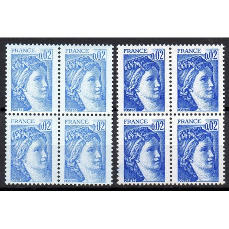 Timbre Yvert No 1963 Outremer au lieu de Bleu violet neuf luxe** Sabine