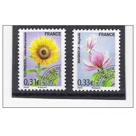 Timbres France Préoblitérés Yvert 257-258 Série flore, fleurs