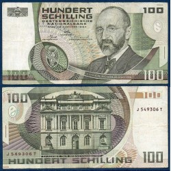 Autriche Pick N°150, Billet de banque de 100 schilling 1984
