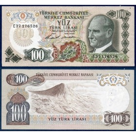 Turquie Pick N°189a Billet de banque de 100 Lira 1972-1986
