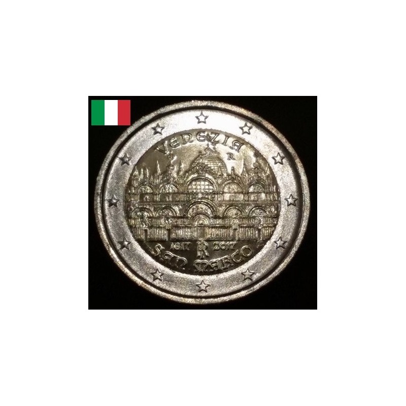 2 euros commémorative Italie 2017 Basilique Saint Marc de Venise