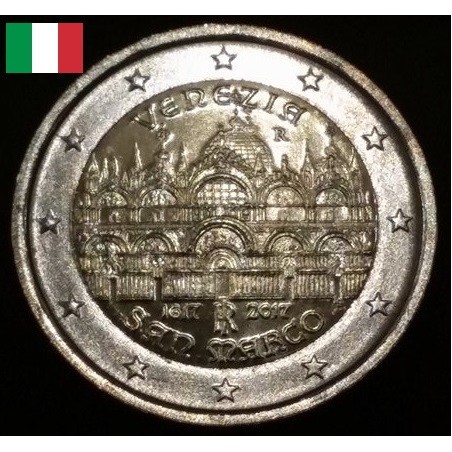 2 euros commémorative Italie 2017 Basilique Saint Marc de Venise