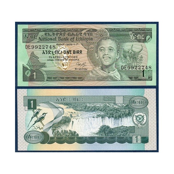 Ethiopie P.36, Neuf, Billet de 1 Birr 1987 Garçon
