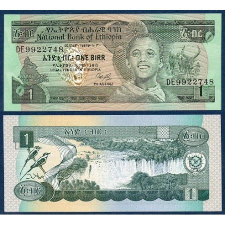 Ethiopie Pick N°36,UNC Billet de banque de 1 Birr 1987