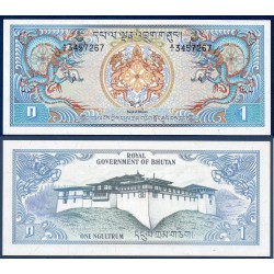 Bhoutan Pick N°5 Billet de banque de 1 Ngultrum 1981