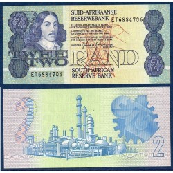 Afrique du sud Pick N°118d, UNC Billet de banque de 2 rand 1983-1990