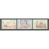 Timbres France Services Yvert 79-81 UNESCO, sites classés a proteger