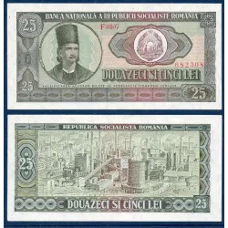 Roumanie Pick N°95a, UNC Billet de banque de 25 leï 1966