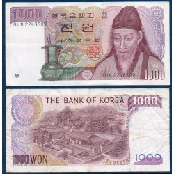 Corée du Sud Pick N°47, TTB Billet de banque de 1000 Won 1983