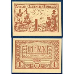 AOF Pick 34b, Billet de banque de 1 Franc CFA 1944