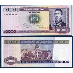 Bolivie Pick N°169a, Billet de banque de 10000 pesos 1984