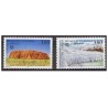 Timbres France Services Yvert 114-115 UNESCO, sites classés à protèger