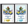 Timbres France Services Yvert 126-127 Conseil de l'Europe