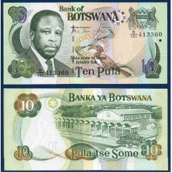 Botswana Pick N°24b, Billet de banque de 10 Pula 2007