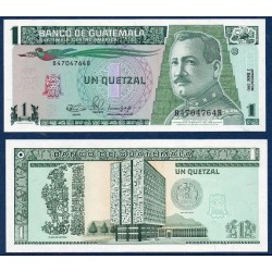 Guatemala Pick N°73a, Billet de banque de 1 Quetzal 1990