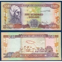 Jamaique Pick N°77, Billet de banque de 500 dollars 1994-1999