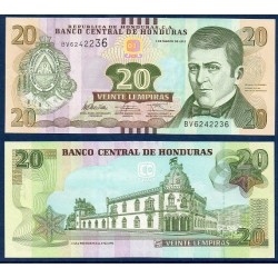 Honduras Pick N°100, Billet de banque de 20 Lempiras 2012