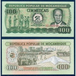 Mozambique Pick N°126, Billet de banque de 100 meticais 1980