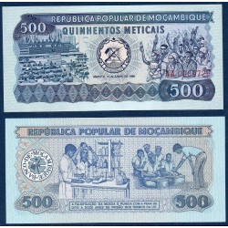 Mozambique Pick N°127, Billet de banque de 500 meticais 1980