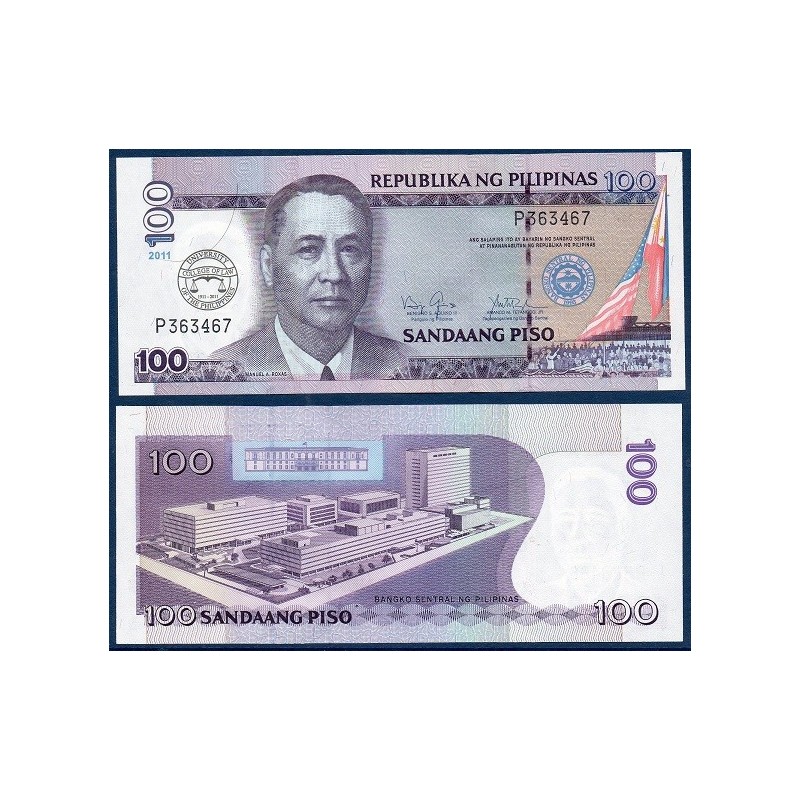 Philippines Pick N°212B, Billet de banque de 100 Piso 2011