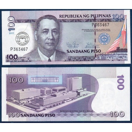 Philippines Pick N°212B, Billet de banque de 100 Piso 2011