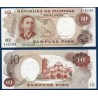 Philippines Pick N°144a, Billet de banque de 10 Piso 1969
